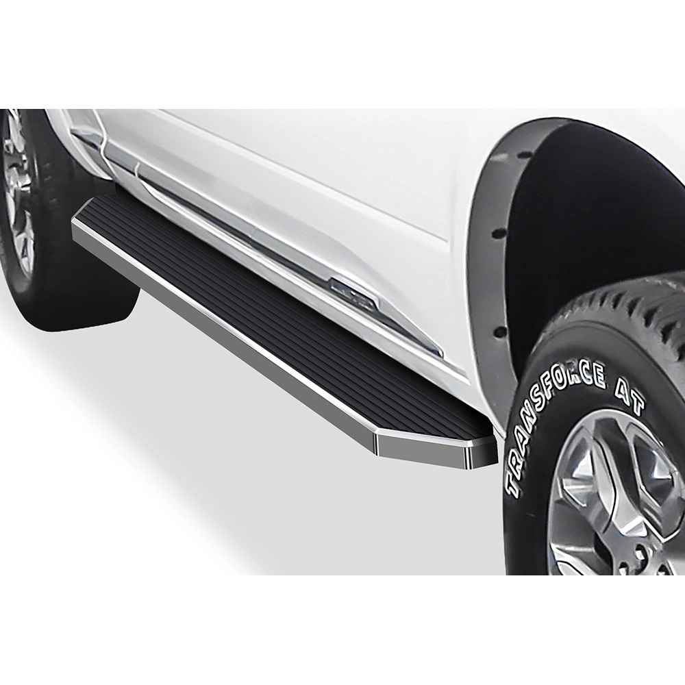 APS IB04RBJ9Y - Flat Style Door-to-Door Polished Stainless Steel Running Boards