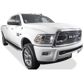 APS IB04RBJ9Y - Flat Style Door-to-Door Polished Stainless Steel Running Boards