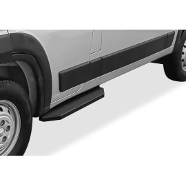 APS IB04RDJ1H - Flat Style Door-to-Door Black Stainless Steel Running Boards
