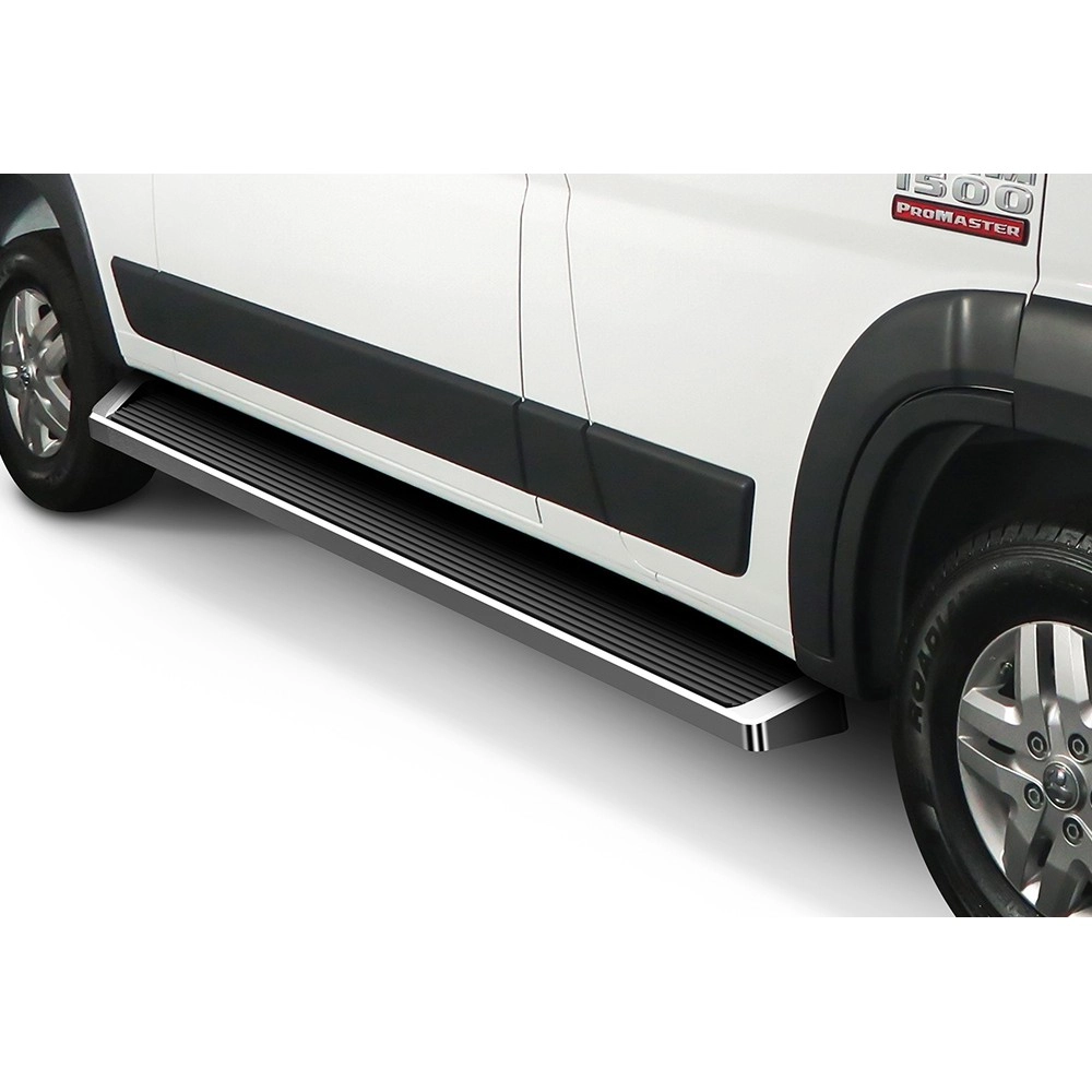 APS IB04RDJ2A - 6" iRunning Board Door-to-Door Polished Aircraft Aluminum Running Boards