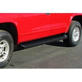 APS IB04RIA1B - 6" iRunning Board Door-to-Door Black Aircraft Aluminum Running Boards