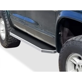 APS IB04RIA1Y - Flat Style Door-to-Door Polished Aircraft Aluminum Running Boards