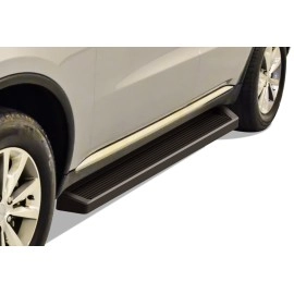 APS IB04RIA2B - 6" iRunning Board Door-to-Door Black Aircraft Aluminum Running Boards