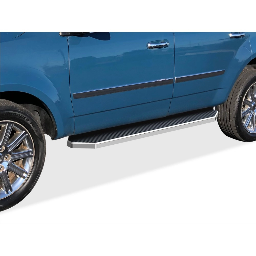 APS IB04RIA2Y - Flat Style Door-to-Door Polished Aircraft Aluminum Running Boards
