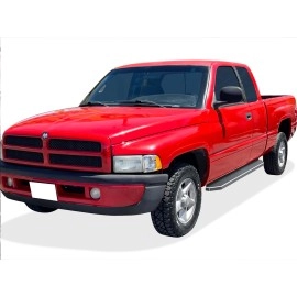 APS IB04RJD6Y - Flat Style Door-to-Door Polished Stainless Steel Running Boards