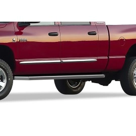 APS IB04RJD8Y - Flat Style Door-to-Door Polished Stainless Steel Running Boards