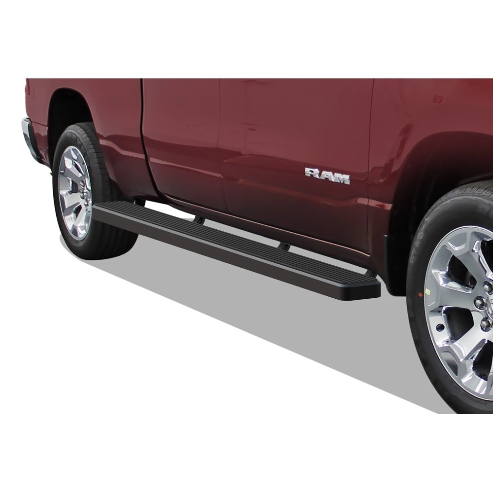 APS IB04SAE9LB - 6" iStep Style  Wheel-to-Wheel Black Stainless Steel Side Steps