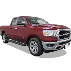 APS IB04SAE9LB - 6" iStep Style  Wheel-to-Wheel Black Stainless Steel Side Steps