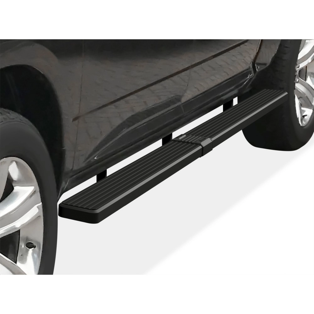 APS IB04SBJ8SB - 6" iStep Style  Wheel-to-Wheel Black Stainless Steel Side Steps