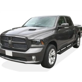 APS IB04SBJ8SB - 6" iStep Style  Wheel-to-Wheel Black Stainless Steel Side Steps