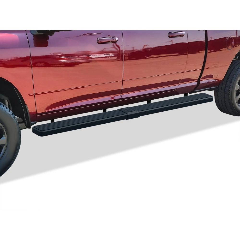 APS IB04SBJ9LB - 6" iStep Style  Wheel-to-Wheel Black Stainless Steel Side Steps