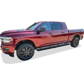 APS IB04SBJ9LB - 6" iStep Style  Wheel-to-Wheel Black Stainless Steel Side Steps