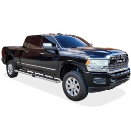 APS IB04SBJ9LC - 6" iStep Style  Wheel-to-Wheel Hairline Stainless Steel Side Steps