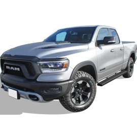 APS IB04WAE9LB - 5" iStep Style  Wheel-to-Wheel Black Stainless Steel Side Steps