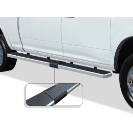 APS IB04WBJ9LA - 5" iStep Style  Wheel-to-Wheel Hairline Stainless Steel Side Steps