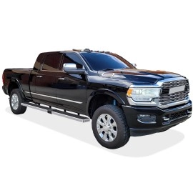 APS IB04WBJ9LA - 5" iStep Style  Wheel-to-Wheel Hairline Stainless Steel Side Steps