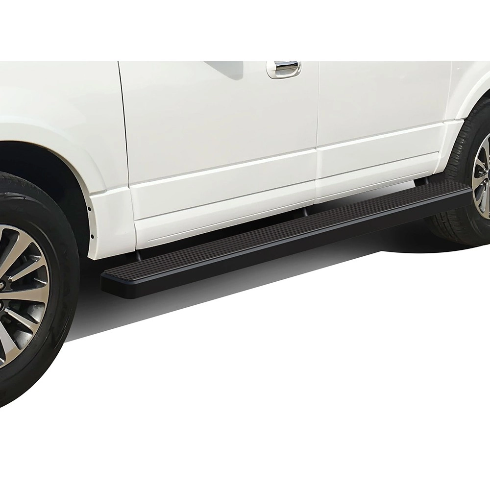 APS IB06EAC4B - 5" iStep Style Door-to-Door Black Stainless Steel Side Steps