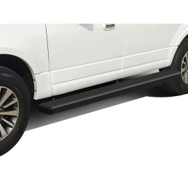 APS IB06EAC4B - 5" iStep Style Door-to-Door Black Stainless Steel Side Steps