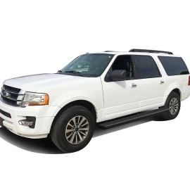 APS IB06EAC4B - 5" iStep Style Door-to-Door Black Stainless Steel Side Steps