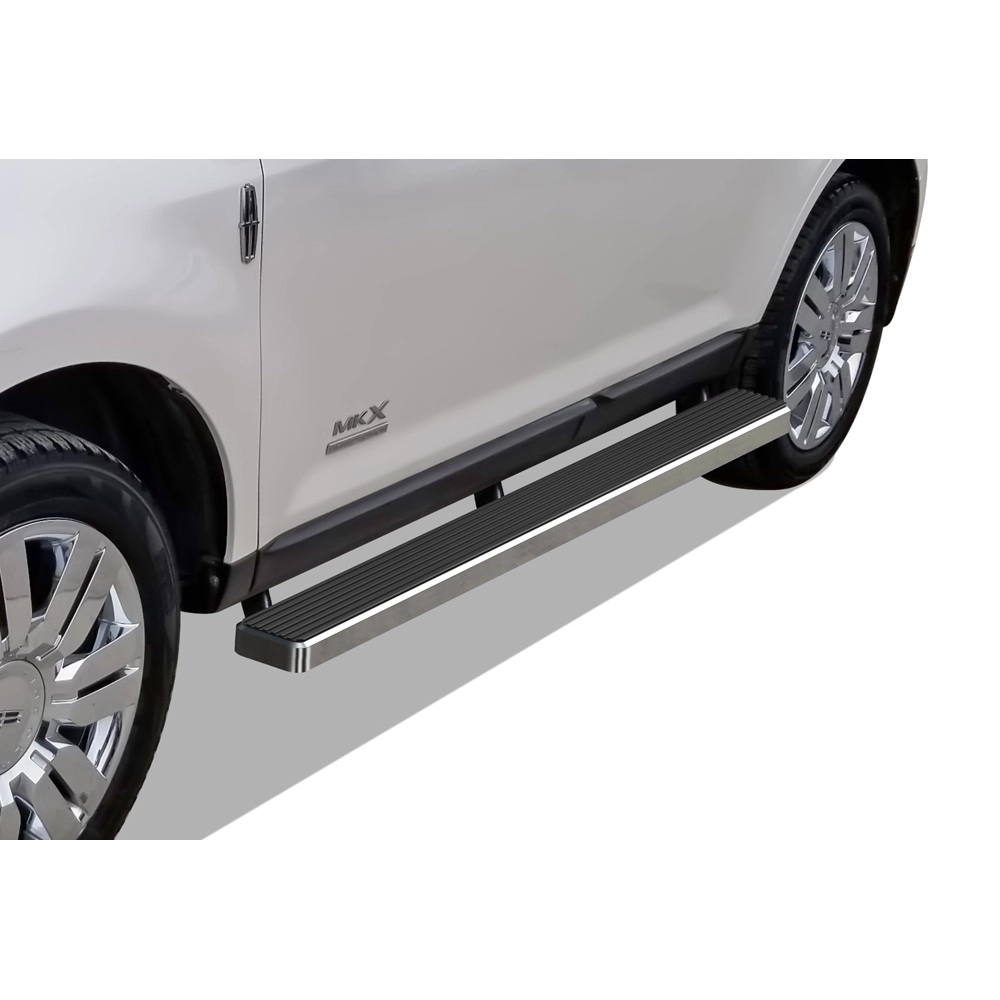 APS IB06EAC8A - 5" iStep Style Door-to-Door Hairline Stainless Steel Side Steps