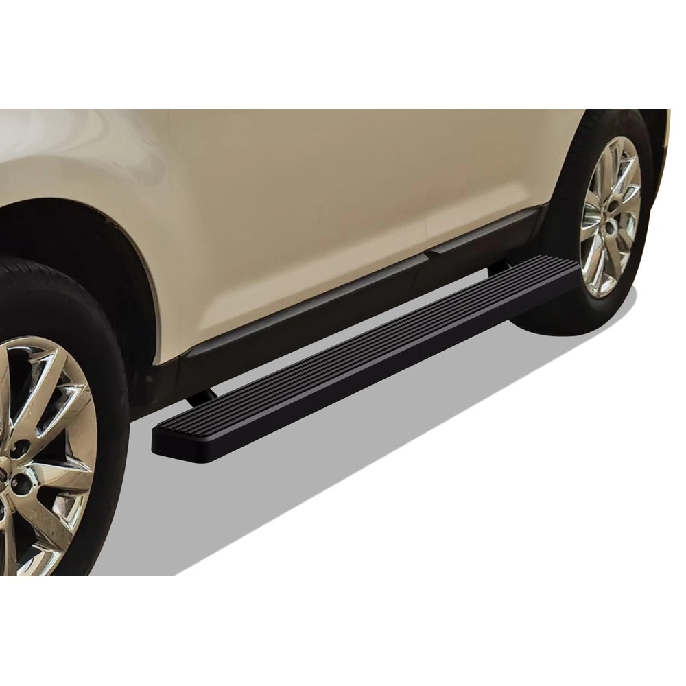 APS IB06EAC8B - 5" iStep Style Door-to-Door Black Stainless Steel Side Steps