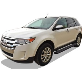 APS IB06EAC8B - 5" iStep Style Door-to-Door Black Stainless Steel Side Steps