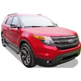 APS IB06EAE2A - 5" iStep Style Door-to-Door Hairline Stainless Steel Side Steps