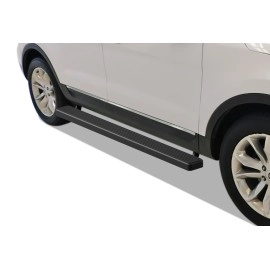 APS IB06EAE2H - 5" iStep Style Door-to-Door Black Stainless Steel Side Steps