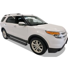 APS IB06EAE2H - 5" iStep Style Door-to-Door Black Stainless Steel Side Steps