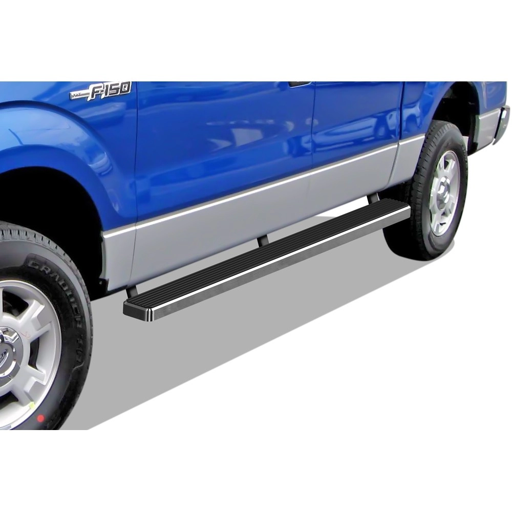 APS IB06EAG7C - 5" iStep Style Door-to-Door Hairline Stainless Steel Side Steps