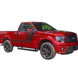 APS IB06EBA2B - 5" iStep Style Door-to-Door Black Stainless Steel Side Steps