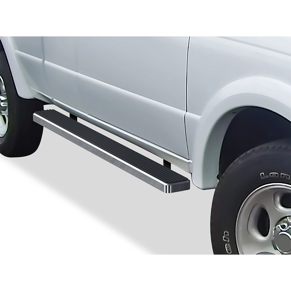 APS IB06EBA3A - 5" iStep Style Door-to-Door Hairline Stainless Steel Side Steps