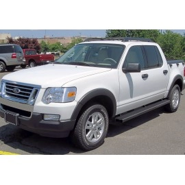 APS IB06EJB8B - 5" iStep Style Door-to-Door Black Stainless Steel Side Steps