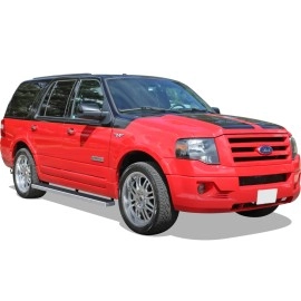 APS IB06EJC2A - 5" iStep Style Door-to-Door Hairline Stainless Steel Side Steps