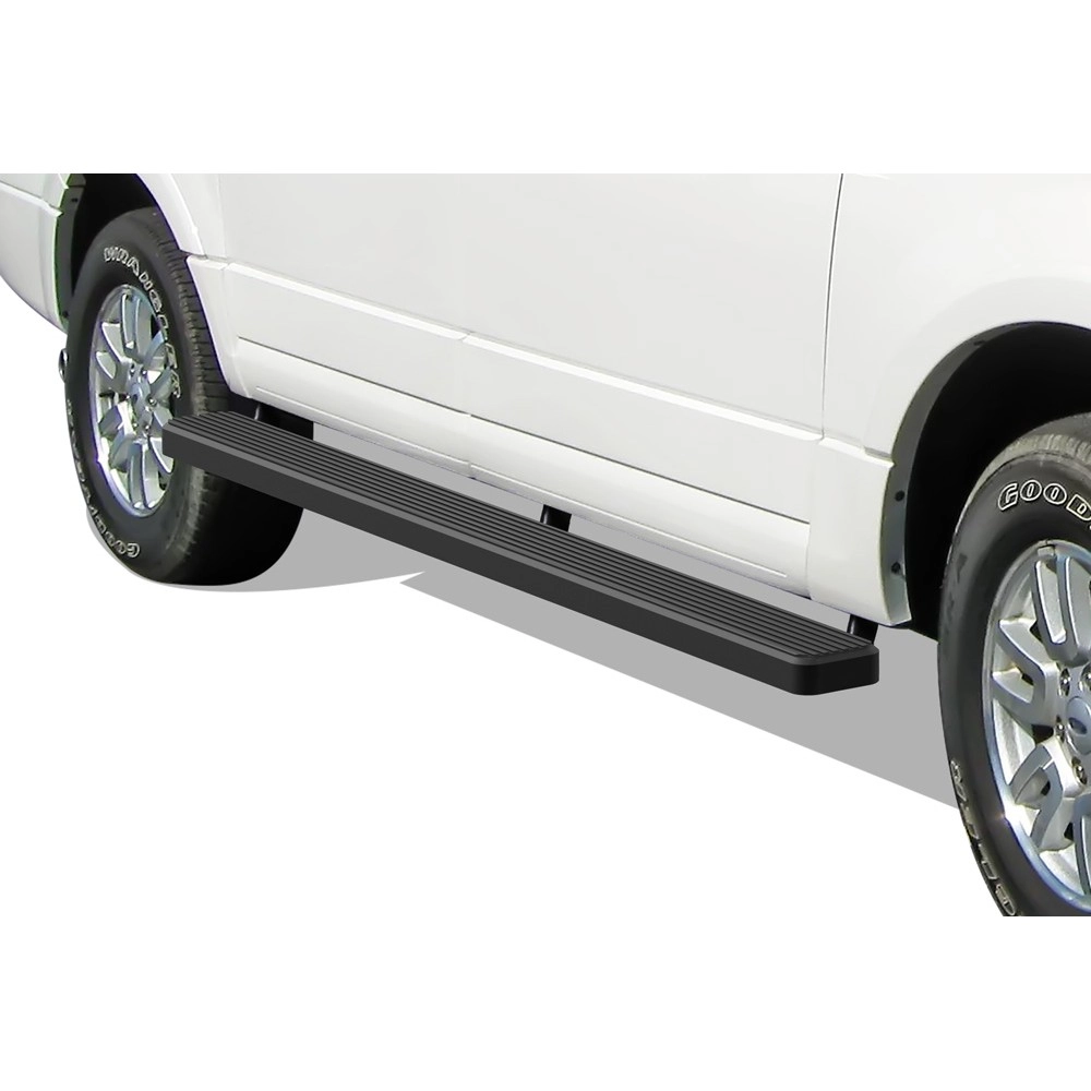 APS IB06EJC2B - 5" iStep Style Door-to-Door Black Stainless Steel Side Steps