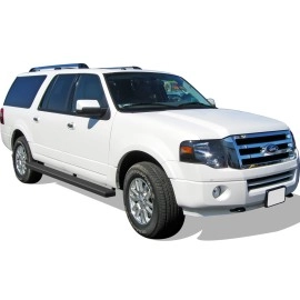 APS IB06EJC2B - 5" iStep Style Door-to-Door Black Stainless Steel Side Steps