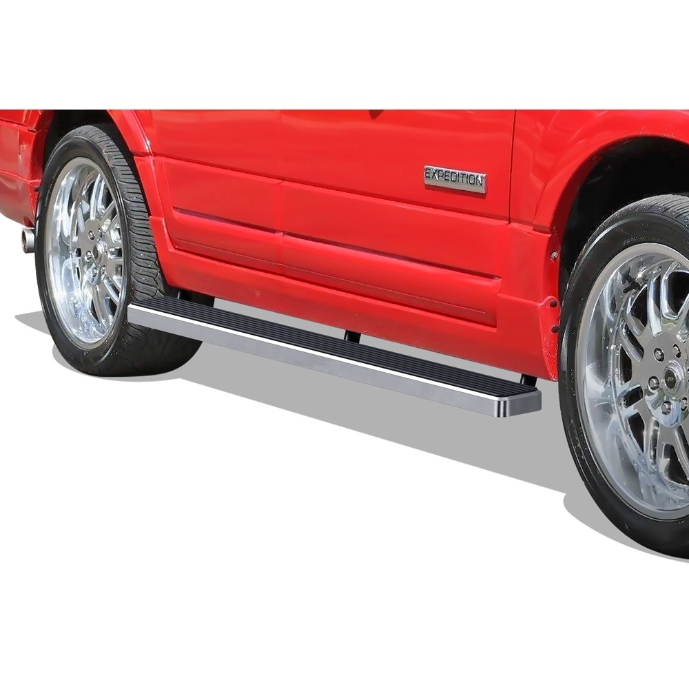 APS IB06EJC2C - 5" iStep Style Door-to-Door Hairline Stainless Steel Side Steps