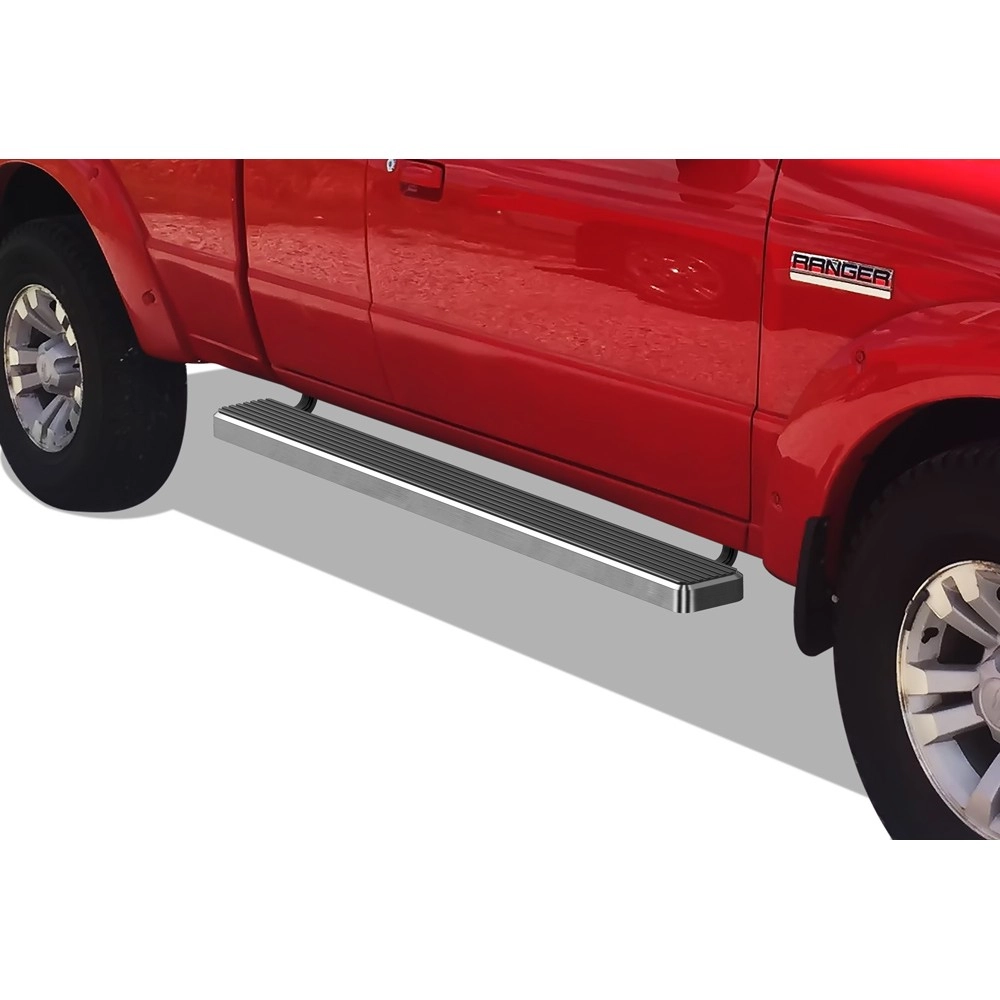 APS IB06EJC9C - 5" iStep Style Door-to-Door Hairline Stainless Steel Side Steps