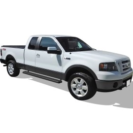 APS IB06EJJ5B - 5" iStep Style Door-to-Door Black Stainless Steel Side Steps