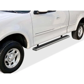 APS IB06EJJ8A - 5" iStep Style Door-to-Door Hairline Stainless Steel Side Steps