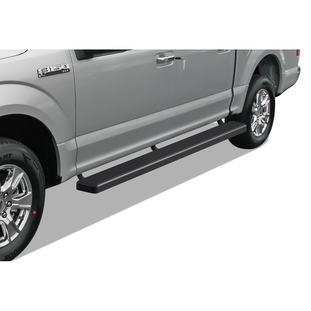 APS IB06FAG5B - 6" iStep Style Door-to-Door Black Stainless Steel Side Steps