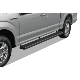 APS IB06FAG5B - 6" iStep Style Door-to-Door Black Stainless Steel Side Steps