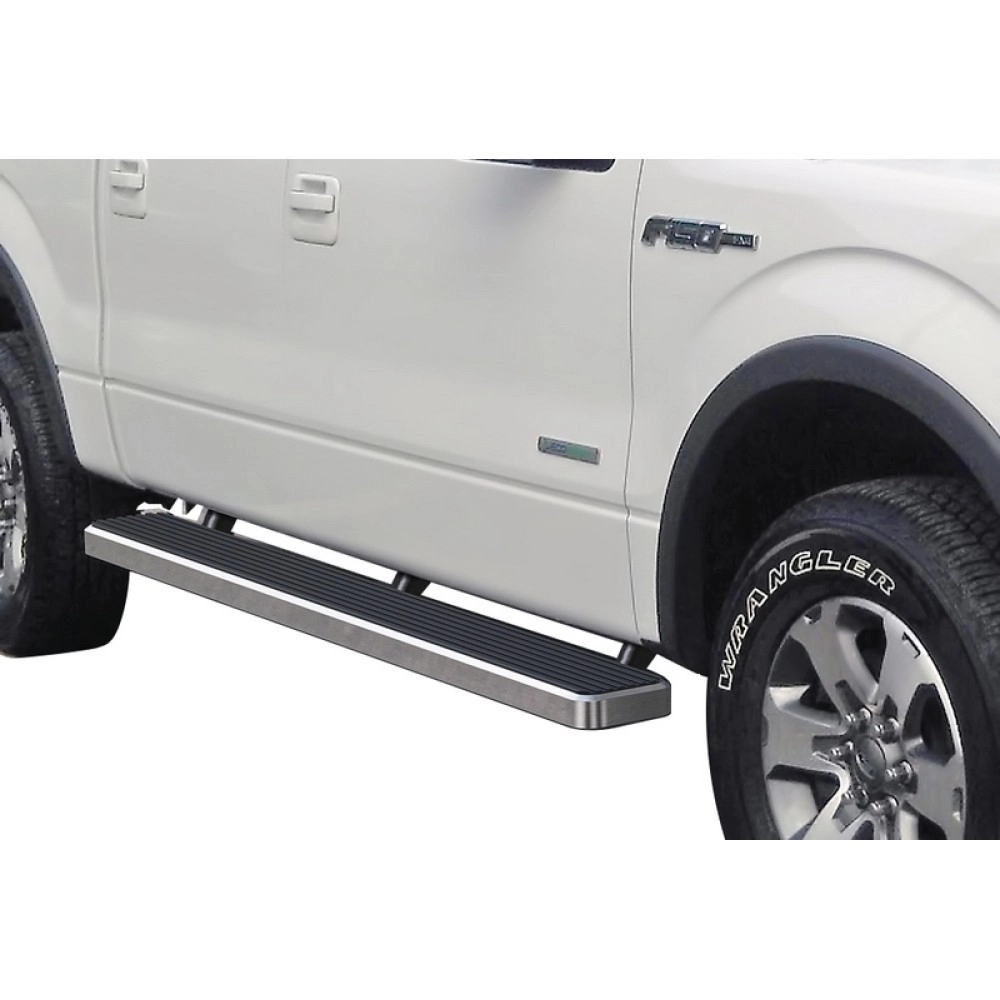 APS IB06FAG7A - 6" iStep Style Door-to-Door Hairline Stainless Steel Side Steps