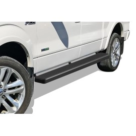 APS IB06FAG7H - 6" iStep Style Door-to-Door Black Stainless Steel Side Steps