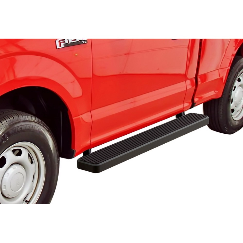 APS IB06FAH9B - 6" iStep Style Door-to-Door Black Stainless Steel Side Steps