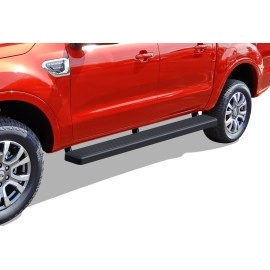 APS IB06FBC9B - 6" iStep Style Door-to-Door Black Stainless Steel Side Steps