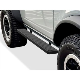 APS IB06FCA2B - 6" iStep Style Door-to-Door Black Stainless Steel Side Steps