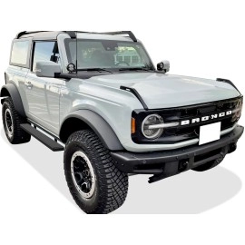 APS IB06FCA2B - 6" iStep Style Door-to-Door Black Stainless Steel Side Steps