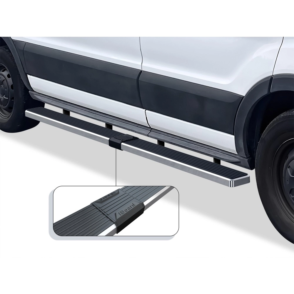 APS IB06FDJ5A - 6" iStep Style Door-to-Door Hairline Stainless Steel Side Steps