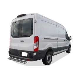 APS IB06KDJ5A - 5" iStep Style Rear Step  Hairline Stainless Steel Side Steps